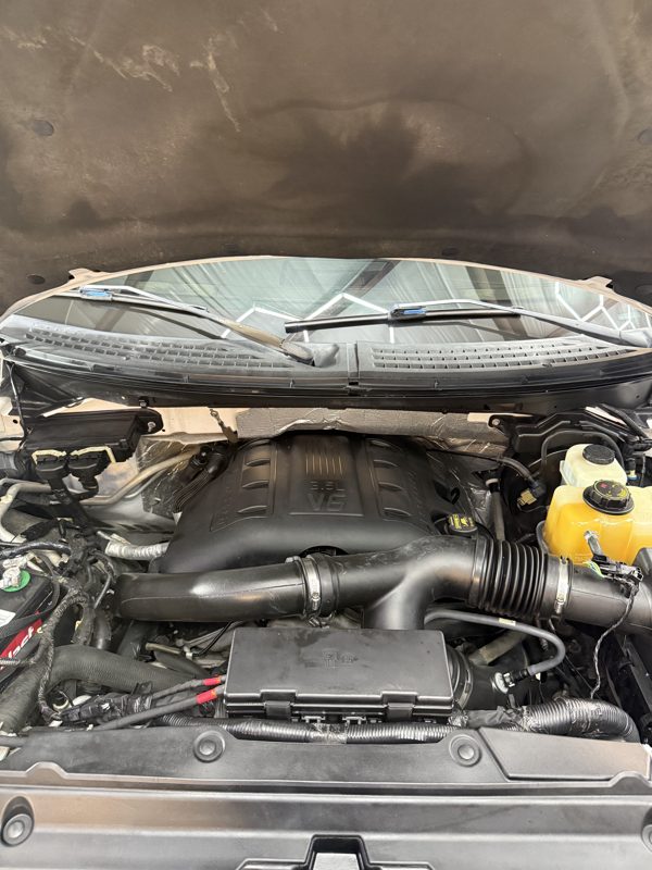 Engine bay after, from the front