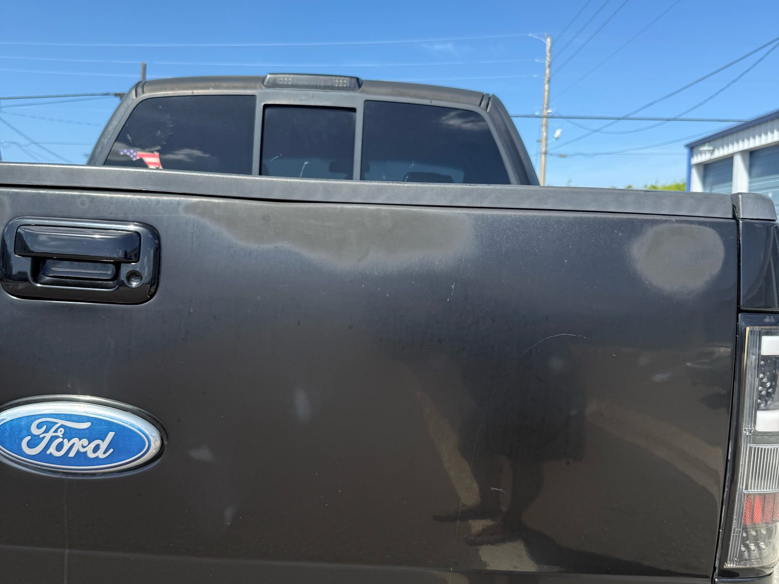 Faded F-150 tailgate