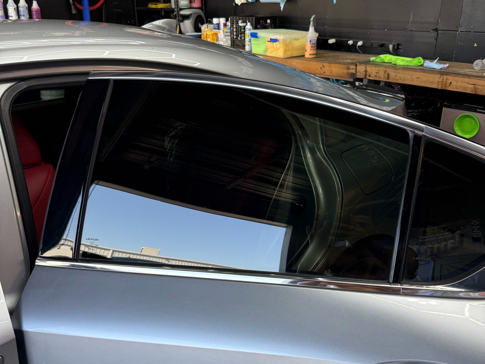 Lexus with tinted front window