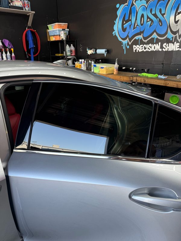 Lexus front window after tint